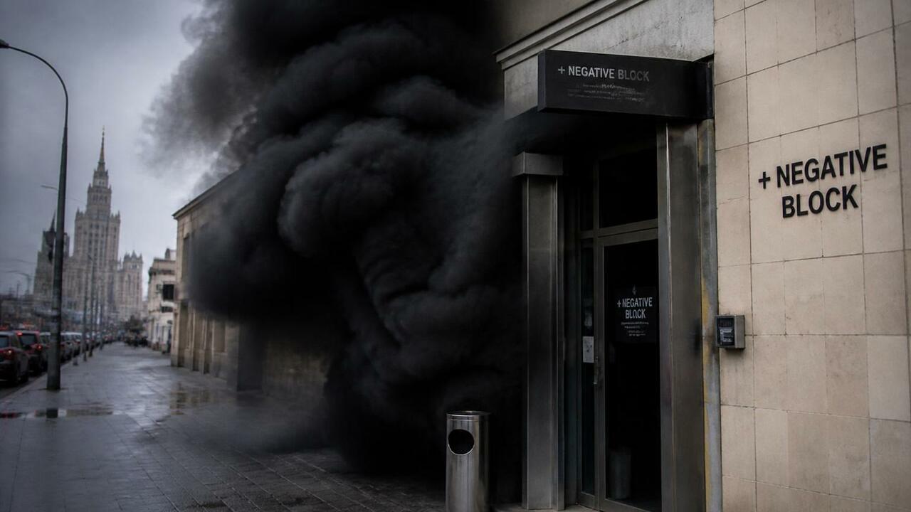Пожар в Театре на Юго-Западе в Москве. Эвакуаци...